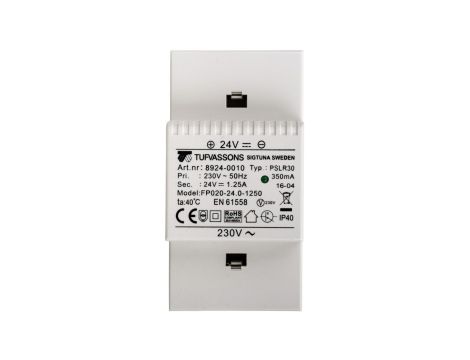 Zasilacz impulsowy PSLR 30 230VAC/24VDC 1,25A /na szynę TH/ 18924-0010