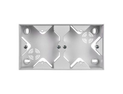 SONATA Puszka instalacyjna do serii SONATA podwójna biały mat PNP-2R/75