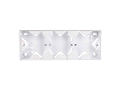 SONATA Puszka instalacyjna do serii SONATA potrójna biały mat PNP-3R/75