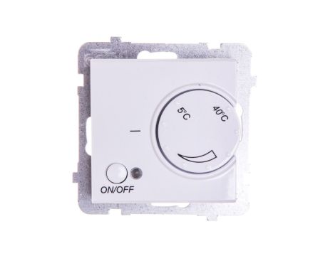 SONATA Regulator temperatury z czujnikiem podpodłogowym biały mat RTP-1R/m/75