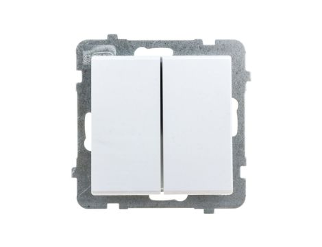 SONATA Łącznik podwójny schodowy biały mat ŁP-10R/m/75