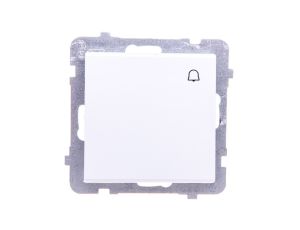 SONATA Łącznik zwierny dzwonek biały mat ŁP-6R/m/75