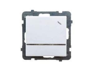 SONATA Łącznik schodowy z podświetleniem niebieskim biały mat ŁP-3RS/m/75