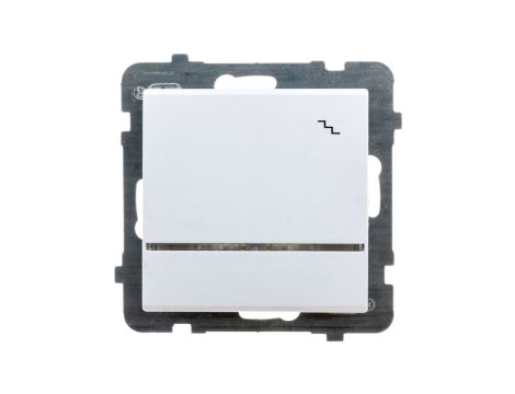 SONATA Łącznik schodowy z podświetleniem niebieskim biały mat ŁP-3RS/m/75