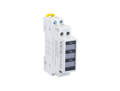 Wskaźnik napięcia 3F cyfrowy LED woltomierz 80-500V