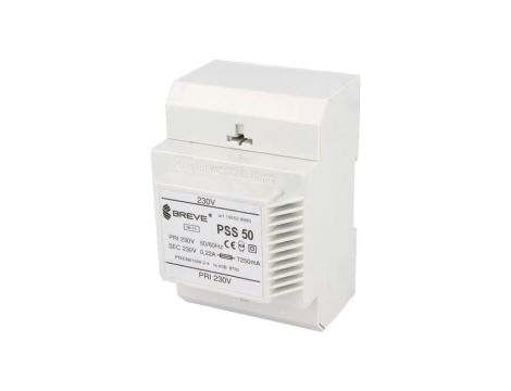 PSS50/230/230V Transformator sieciowy 50VA 230VAC 230V na szynę DIN IP30