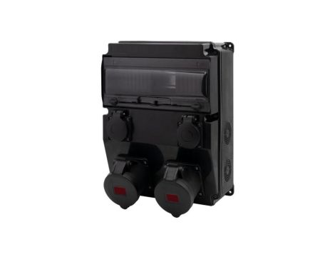 Rozdzielnica CAJA 12M SCENIC - gniazda proste 16A 5p, 32A 5p, 2x230V /12 modułów/