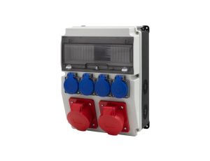 Rozdzielnica CAJA 12M BICOLOR - gniazda 2x16A 5p, 4x230V /12 modułów/