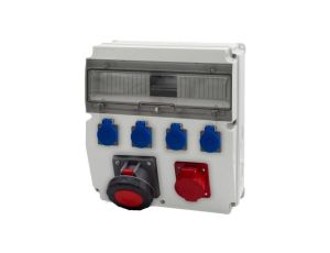 Rozdzielnica CAJA 15M - gniazda 32A 5p, 63A 5p, 4x230V /15 modułów/