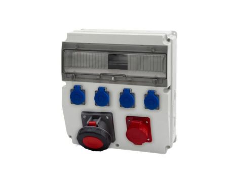 Rozdzielnica CAJA 15M - gniazda 32A 5p, 63A 5p, 4x230V /15 modułów/