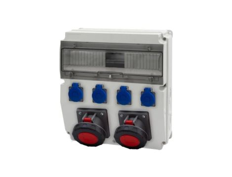 Rozdzielnica CAJA 15M - gniazda 2x63A 5p, 4x230V /15 modułów/