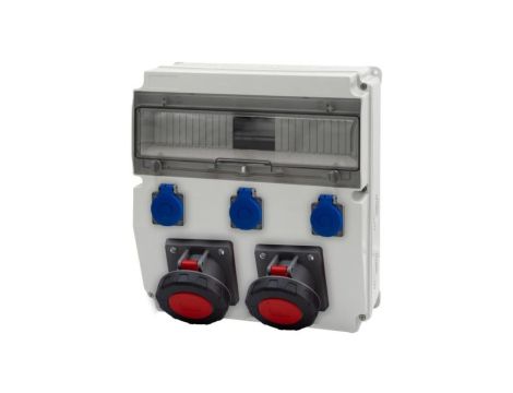 Rozdzielnica CAJA 15M - gniazda 2x63A 5p, 3x230V /15 modułów/