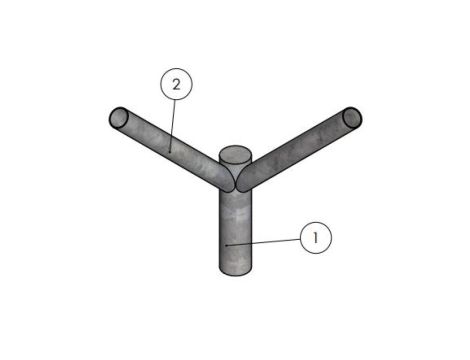 WYSIĘGNIK N-2 90 kąt 45 fi 60