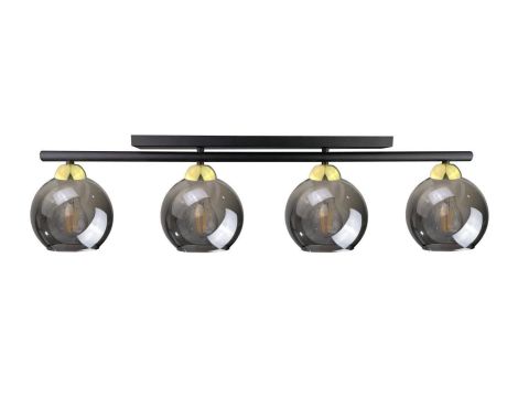 Lampa sufitowa nowoczesna 4xE27 MINOR BLACK/GOLD