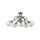 Lampa sufitowa nowoczesna 5xE27 EVIE BLACK/GOLD