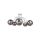 Lampa sufitowa nowoczesna 5xE27 RING WHITE