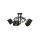 Lampa sufitowa nowoczesna 5xE27 SIMPLY BLACK/GOLD