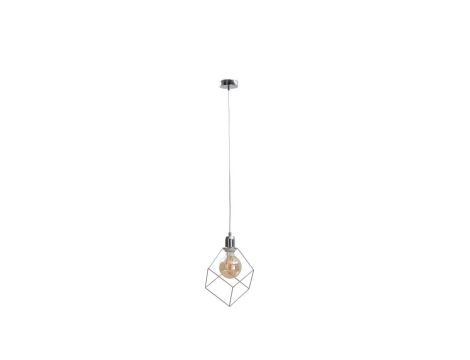 Lampa wisząca loftowa 1xE27 RUBEN SILVER