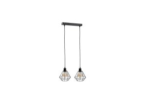 Lampa wisząca loftowa 2xE27 FOSKAL BLACK