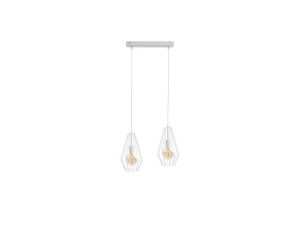 Lampa wisząca loftowa 2xE27 LEX WHITE