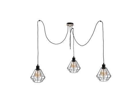 Lampa wisząca loftowa 3 xE27 ATWOOD