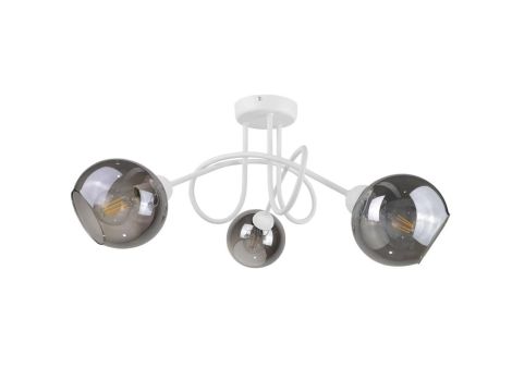 Lampa sufitowa nowoczesna 3xE27 RING WHITE