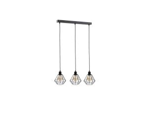 Lampa wisząca loftowa 3xE27 FOSKAL BLACK
