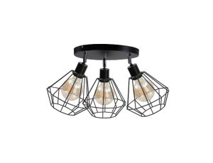 Spot loftowy 3x E27 FOSKAL BLACK