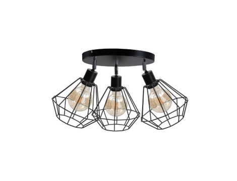 Spot loftowy 3x E27 FOSKAL BLACK