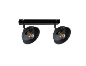 Spot nowoczesny 2xE27 FAUN BLACK