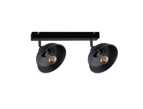 Spot nowoczesny 2xE27 FAUN BLACK