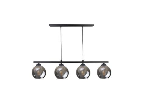 Lampa wisząca nowoczesna 4xE27 MINOR BLACK LONG