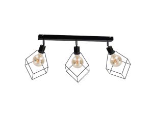 Spot loftowy 3xE27 RUBEN BLACK