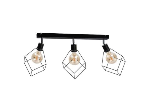 Spot loftowy 3xE27 RUBEN BLACK