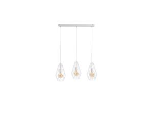 Lampa wisząca loftowa 3xE27 LEX WHITE
