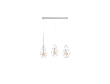 Lampa wisząca loftowa 3xE27 LEX WHITE