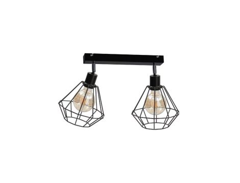 Spot loftowy 2xE27 FOSKAL BLACK