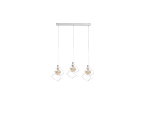 Lampa wisząca loftowa 3xE27 RUBEN WHITE