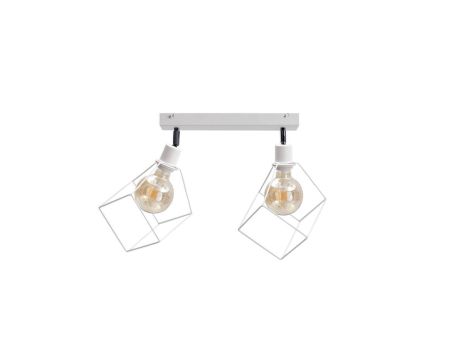Spot loftowy 2xE27 RUBEN WHITE