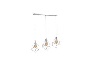 Lampa wisząca loftowa 3xE27 RUBEN SILVER