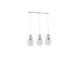 Lampa wisząca loftowa 3xE27 LEX SILVER