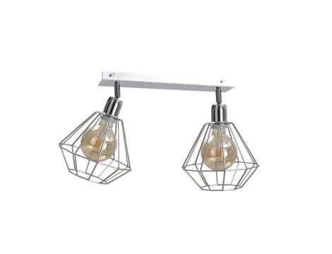 Spot loftowy 2xE27 FOSKAL SILVER