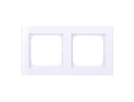 SONATA Ramka podwójna biały mat R-2R/75