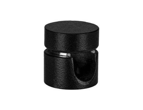 Uchwyt ozdobny do kabla ścienny sufitowy aluminiowy czarny fi: 9mm