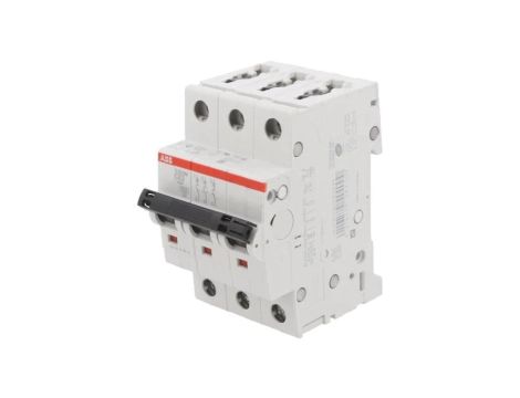 S203M-C63 Wyłącznik nadprądowy 400VAC Iznam: 63A Bieguny: 3 na szynę DIN