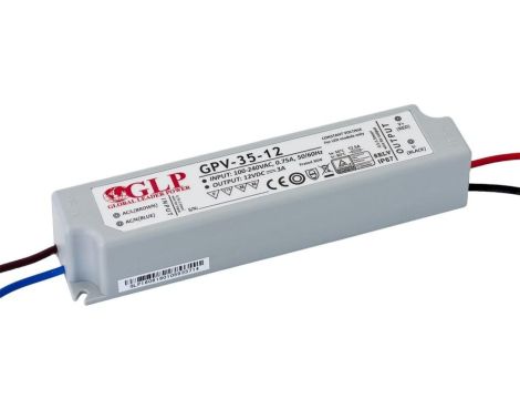 GPV-35-12 Zasilacz impulsowy do LED 35W 12V/3A IP67 hermetyczny