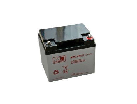 Akumulator VRLA AGM 12V 45Ah (żywotność 10-12lat) MWL 45-12 T16