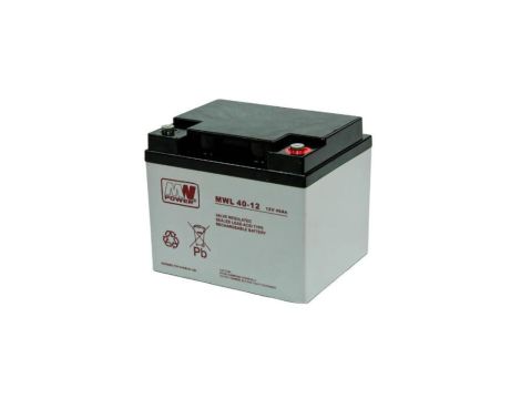 Akumulator VRLA AGM 12V 40Ah (żywotność 10-12lat) MWL 40-12