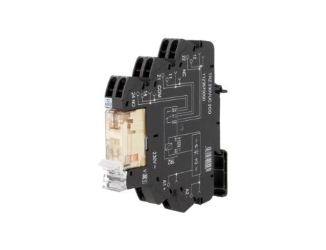 TRZ-230VUC-2CO Przekaźnik interfejsowy DPDT Ucewki: 230VAC,230VDC 8A