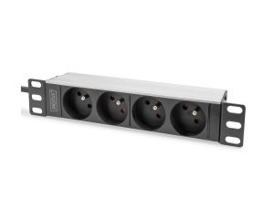 Listwa zasilająca 10 1U Aluminum PDU, 254 mm (10) rack mount4x CEE 7/5, 16A, 4000W, 250VAC 50/60Hz DN-95418-FR